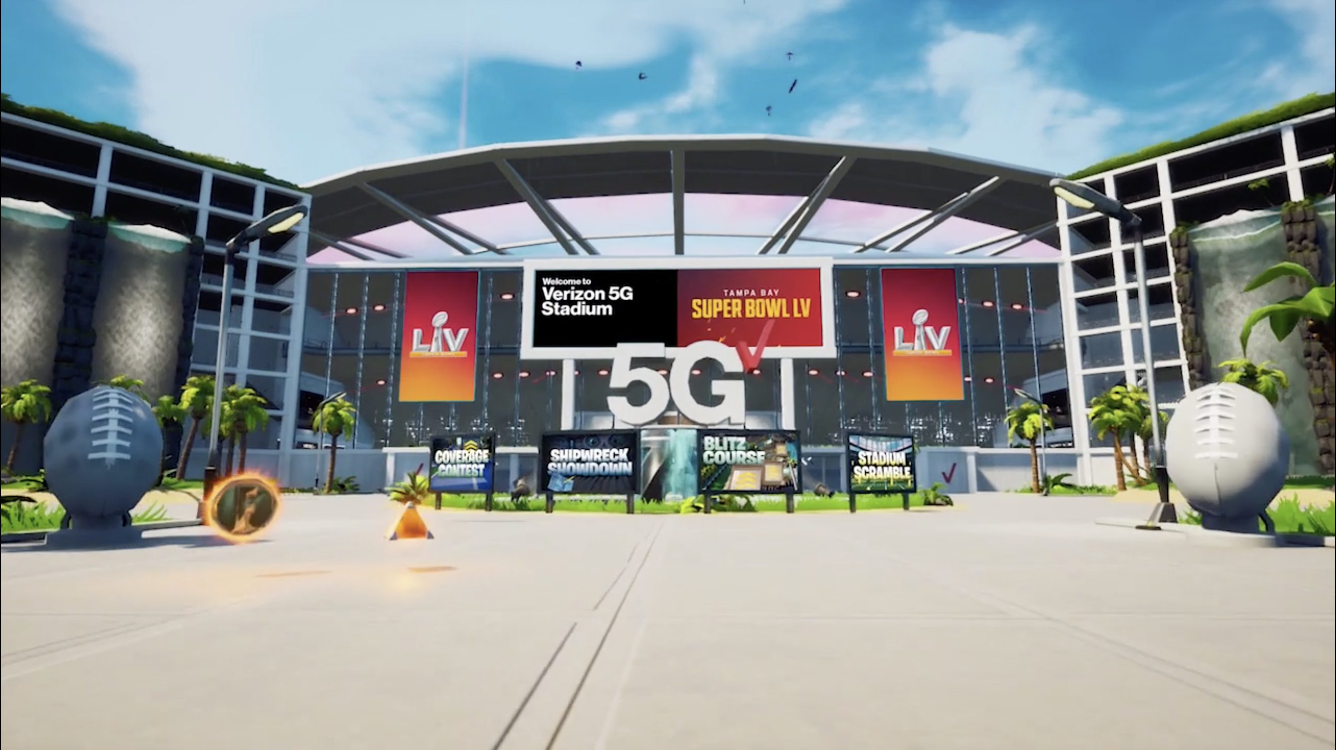 Verizon 5G Stadium in Fortnite Verizon 5G Stadium in Fortnite